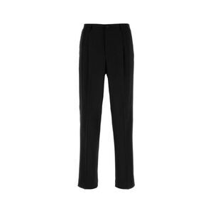 Canali Men Black Wool Pant